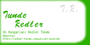 tunde redler business card